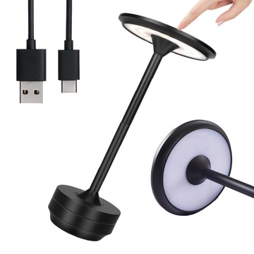 LAMPKA LED DO RESTAURACJA IMPREZA DOTYKOWA NA STOLE BEZPRZEWODOWA 1800MAH