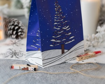 Блок-пакеты CHRISTMAS GIFT для бумажных пакетов CHRISTMAS GIFT