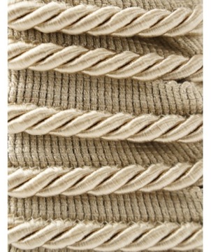 Декоративная струна с бежевой вставкой толщиной 8 мм.