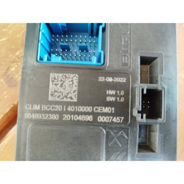 MODUL KLIMATIZACE PEUGEOT 208 2023 9848932380