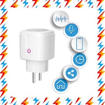 2x РОЗЕТКА ДЛЯ ТАЙМЕРА Wi-Fi SMART TUYA ВАТТМЕТР С ТАЙМЕРОМ 16А