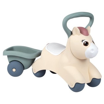 SMOBY Little First Pony Пони для езды с прицепом