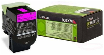 ORYGINAŁ TONER LEXMARK 802XM CX510 80C2XM0 MAGENTA