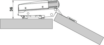 ТОРМОЗ МЕДЛЕННЫЙ BLUMOTION 973A0500 BLUM