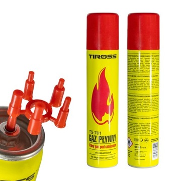 GAZ DO ZAPALNICZKI TIROSS UNIWERSALNY 90 ML