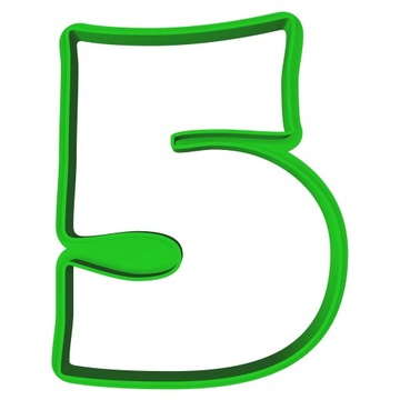 Foremka Wykrawacz Edukacyjna Urodziny Numer 5 8cm