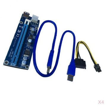 Elastyczny kabel PCI USB do pakietów 1X do 16X po 4 szt