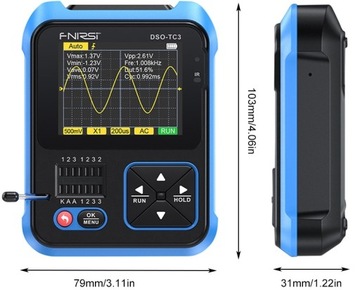 Измерительный прибор цифровой осциллограф 3в1 FNIRSI DSO-TC3 с ЖК-генератором