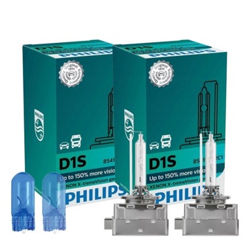 Żarniki xenon D1S PHILIPS X-tremeVision gen2 + W5W