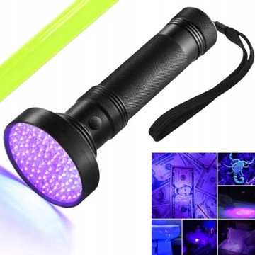 LATARKA UV 100 LED 395NM DETEKTOR Bursztynu Klima