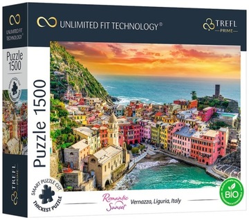 PUZZLE panoramiczne 1500 ELEMENTÓW Romantic Sunset Trefl WYSOKA JAKOŚĆ