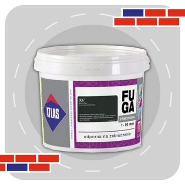 ATLAS ЭПОКСИДНАЯ ЗАТИРКА 2кг - 037 ГРАФИТ