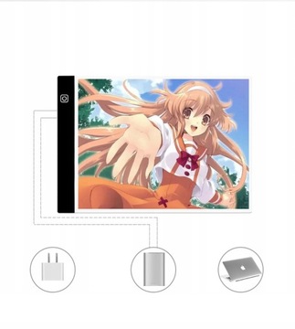 ДОСКА С ПОДСВЕТКОЙ LED ДОСКА ДЛЯ ЧИСЛЕНИЯ ЭСКИЗОВ Калька А4