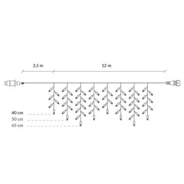 СВЕТИЛЬНИКИ ДЛЯ ШТОР 300 шт. Уличные сосульки + ВСПЫШКИ.