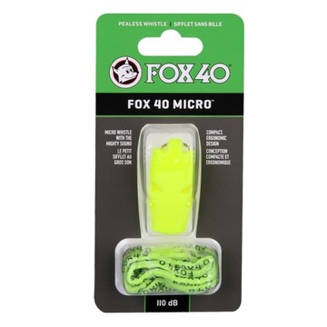 Gwizdek Fox 40 Micro Safety - 110 DB, ZIELONY