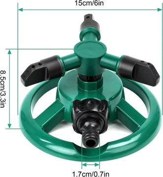 3-РУЧНОЙ РЕГУЛИРУЕМЫЙ ВРАЩАЮЩИЙСЯ ДОЖДЕВАТЕЛЬ ДЛЯ ТРАВЫ