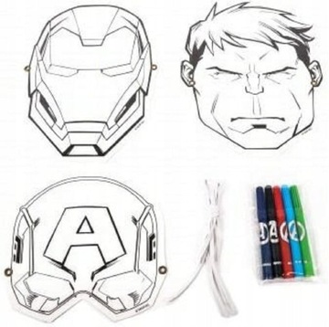 AVENGERS MASKA DO KOLOROWANIA KREDKI IRON MAN
