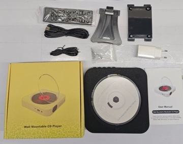 PRZENOŚNY ODTWARZACZ CD BLUETOOTH HiFi GŁOŚNIKI,AUX,FM RADIO,KARTA MICRO-SD