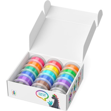 HEY CLAY MEGA DINOS Пластилин 18 цветов + Аппликации динозавры