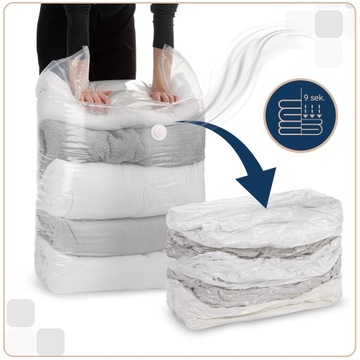 4CONVY Вакуумный пакет для постельного белья, одеял, лоскутных одеял, куб 80х100х30