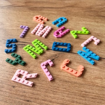 Набор тортов на день рождения с буквами торта в стиле украшений LEGO TOPPER NAME