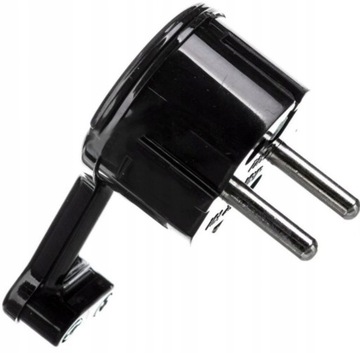 WTYCZKA KĄTOWA ULTRA PŁASKA SKŁADANY UCHWYT CZARNA