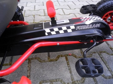 GOKART G1r С ПЕДАЛЬЮ, НАКАЧЕННЫЕ КОЛЕСА, РУЧНОЙ ТОРМОЗ