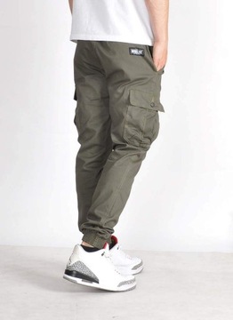 Spodnie XL Bossline Cargo Joggery Olive bojówki