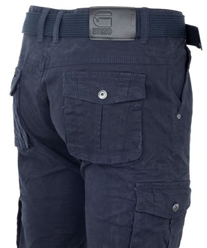 ITENO БРЮКИ-КАРГО FREE BELT W36 96см ТЕМНО-СИНИЕ