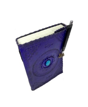 Блокнот Blue Eye Альбом для рисования ПЛОТНАЯ БУМАГА Натуральная кожа Индийский темно-фиолетовый цвет