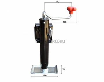 ОПОРА ПРИЦЕПА РЕГУЛИРУЕМАЯ ВРАЩАЮЩАЯСЯ НОЖКА