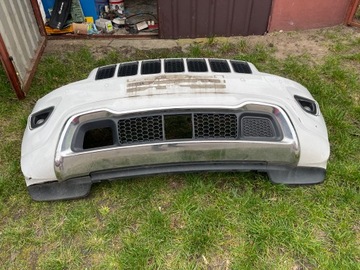 GRAND CHEROKEE WK2 ПЕРЕДНИЙ БАМПЕР PDC В ЦВЕТЕ БЕЛЫЙ OVERLAND В КОМПЛЕКТЕ