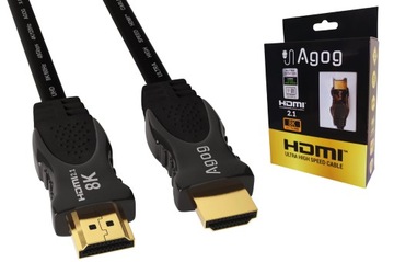 СЕРТИФИЦИРОВАННЫЙ КАБЕЛЬ HDMI 2.1 ПРЕМИУМ UHS 8K 60 Гц 4k 120 Гц Agog 3 м