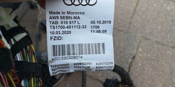 AUDI A1 82A 1.0 TFSI INSTALACE SVAZEK INTERIÉR EVROPA