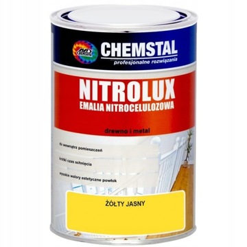 Emalia nitro NITROLUX Żółty średni POŁYSK 1L Chemstal