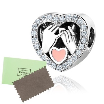CHARMS Miłosna Przysięga SERCE Srebro 925