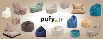 Fotel królik z uszkami Pufa Bunny L Amore plusz różowy A19 pokój dziecka