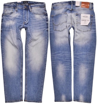 JACK AND JONES spodnie STRAIGHT jeans MIKE _ W31 L30