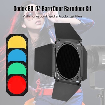 Godox BD-04 Комплект шторок для амбарных дверей с сеткой