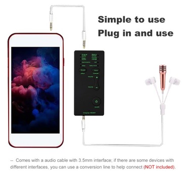 Мини-портативная машина для изменения голоса со звуковыми эффектами