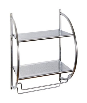 PÓŁKA ŚCIENNA CHROM METALOWA AWD INTERIOR