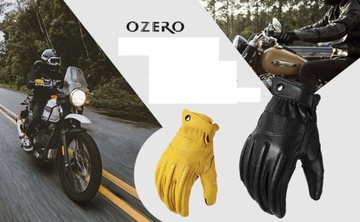 SKÓRA SKÓRZANE RĘKAWICE MOTOCYKL QUAD OZERO DOTYK