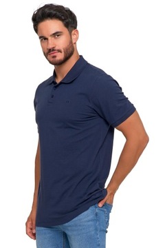 Koszulka męska MORAJ bawełniana Koszulka Polo Granat REGULAR FIT r. XL