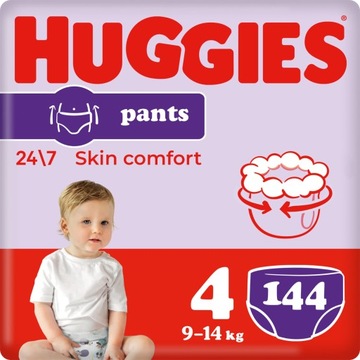 HUGGIES Pieluchomajtki Pants 4 (9-14kg) 4x36 szt