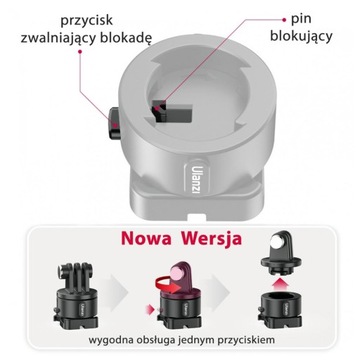 Быстрый разъем Ulanzi Go-Quick для GoPro 12 11 10 9 DJI