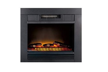 Kominek do zabudowy z funkcją grzewczą elektryczny Classic Fire czarny