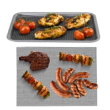 КОМПЛЕКТ: 5 ТЕФЛОНОВЫХ КОВРИКОВ и 2 СЕТКИ ДЛЯ ГРИЛЯ.