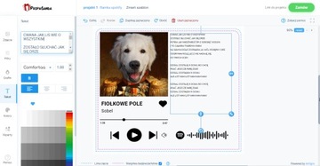 БЕЛАЯ СТЕКЛЯННАЯ ПОДСТАВКА ДЛЯ ФОТО SPOTIFY SONG Y4