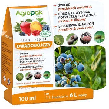 Treol 770 EC 100ML PRZĘDZIOREK OCHOJNIK MISECZNIK PRZĘDZIORKOBÓJCZY