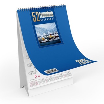 Еженедельный настольный календарь на 2025 год, сочетание цветов